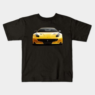 Ferrari F12 Berlinetta - Yellow Kids T-Shirt